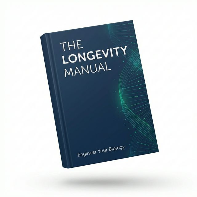 The Longevity Manual — 3D Book Mockup
